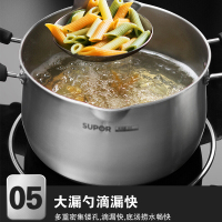 苏泊尔(SUPOR)铲勺套装锅铲304不锈钢铲子勺子典雅7件套