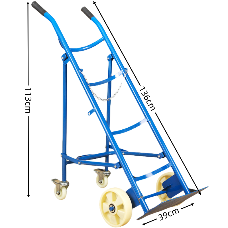 鑫木樽氧气推车140*24*100cm个高清大图