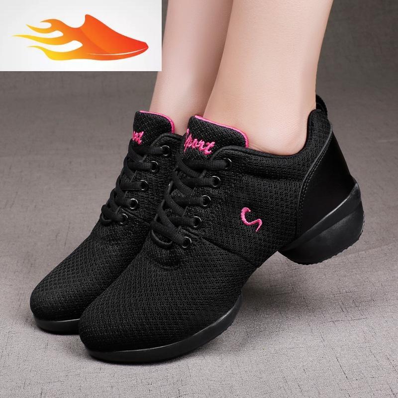 fishbasket跳舞鞋子新款广场舞牛筋软底女鞋成人四季中高跟新款水兵