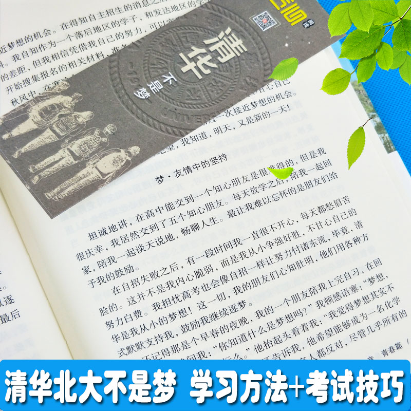 [正版]北大不是梦 清华北大不是梦学习方法+考试技巧状元笔记 高考高一二三高中生青春励志激励书籍作文素材书课外读物高清大图