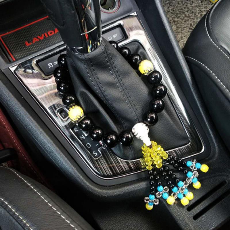 汽车档位珠车载汽车挡位菩提佛珠子车载内饰品挂饰摆件用品中号大号