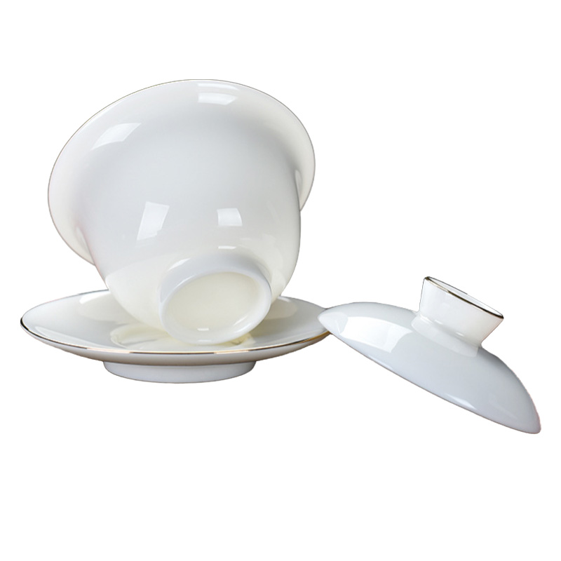 卫未来 白瓷盖碗 150ML 套高清大图