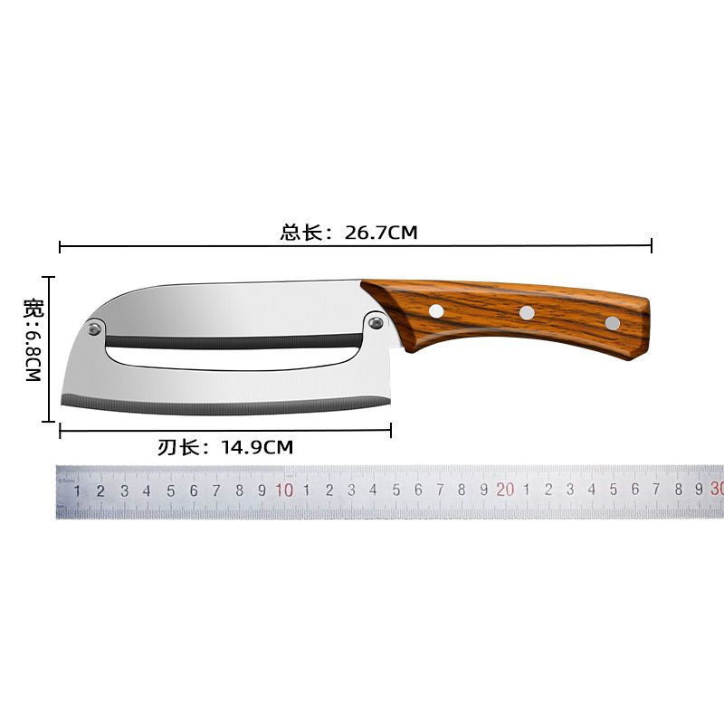 全钢甘蔗去皮刀商用水果店专用水果刀凤梨刀菠萝刀专业刨皮器W8169