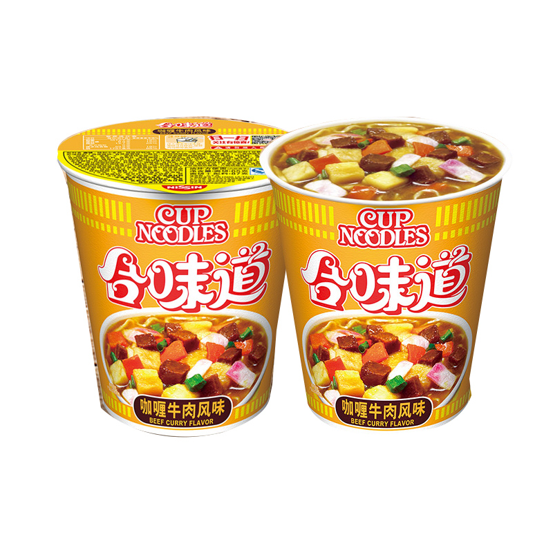 合味道(Cup noodles) 方便面组合装 杯面泡面快餐面 咖喱牛肉风味12杯整箱装高清大图