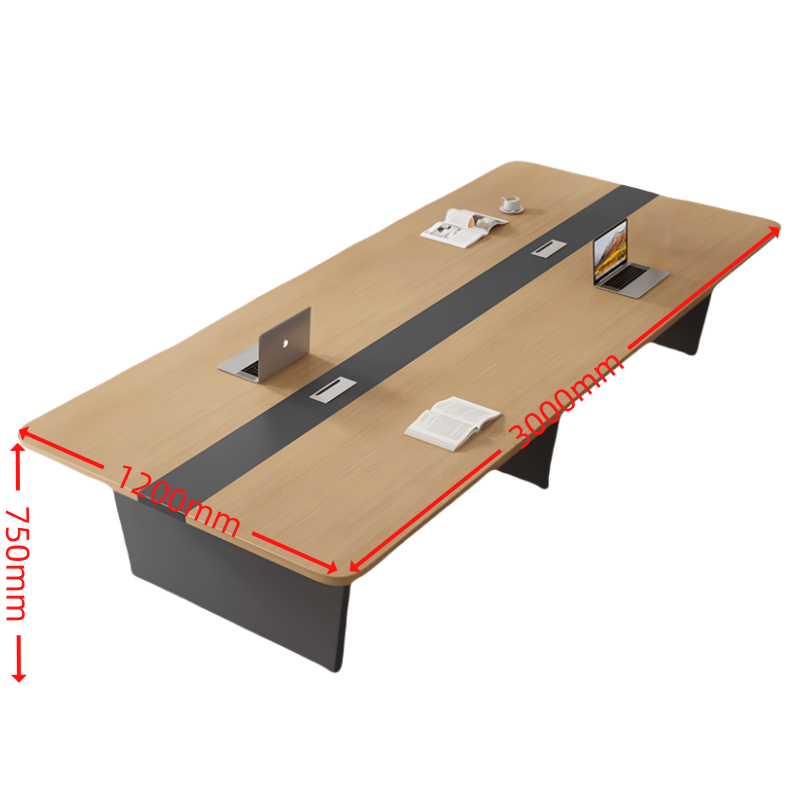 芙首泰会议桌3000*1200*750mm张高清大图