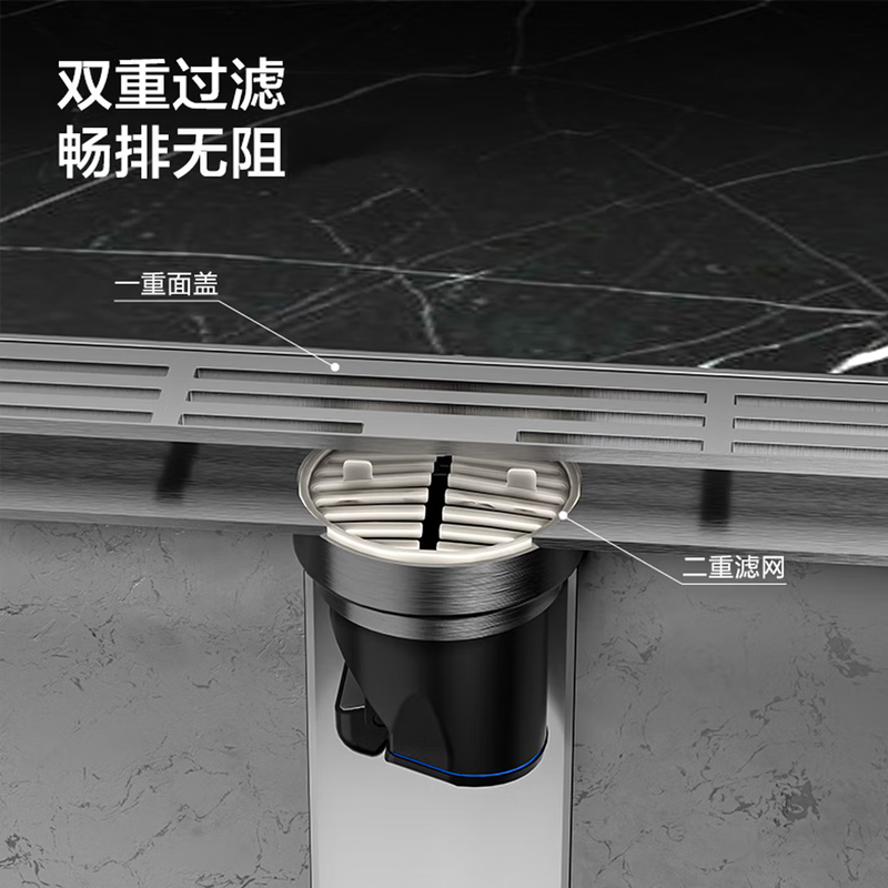九牧(JOMOO)卫浴地漏不锈钢卫生间洗衣机滤网内芯下水地漏接头92511/92513/92521/92524高清大图