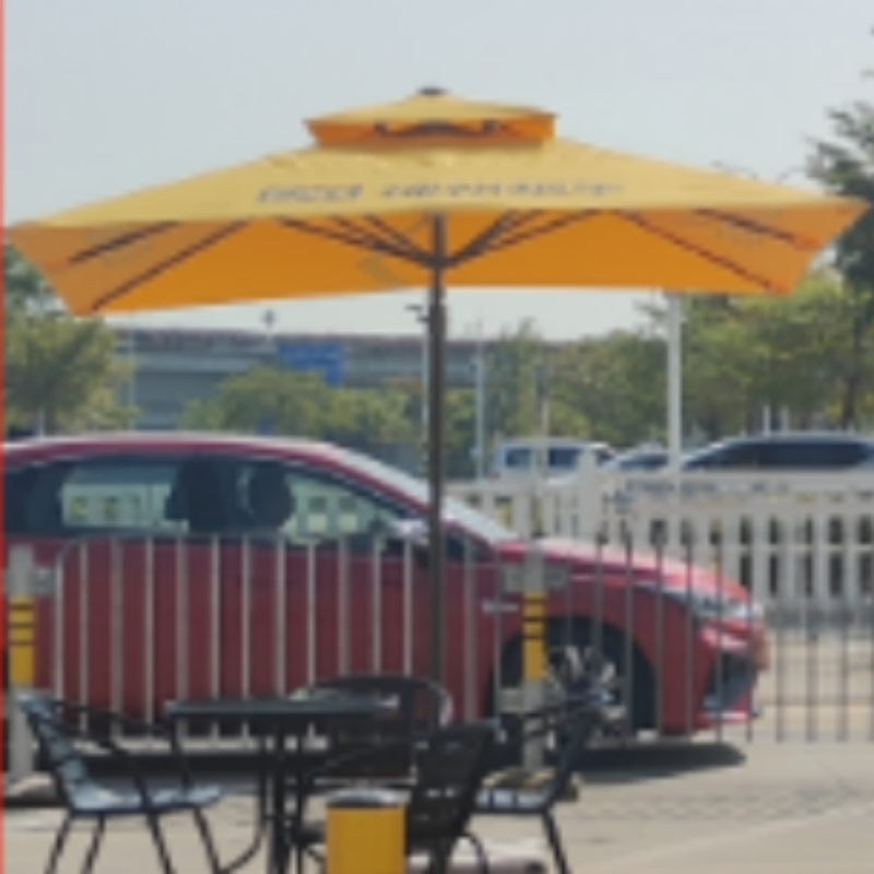 质凡户外太阳伞遮阳伞方行双顶伞定制款尺寸3m*3m*2.5m高清大图