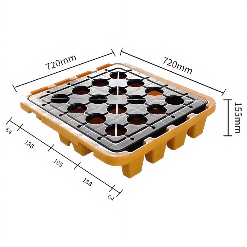 鑫木樽塑料托盘720*720*155mm个高清大图