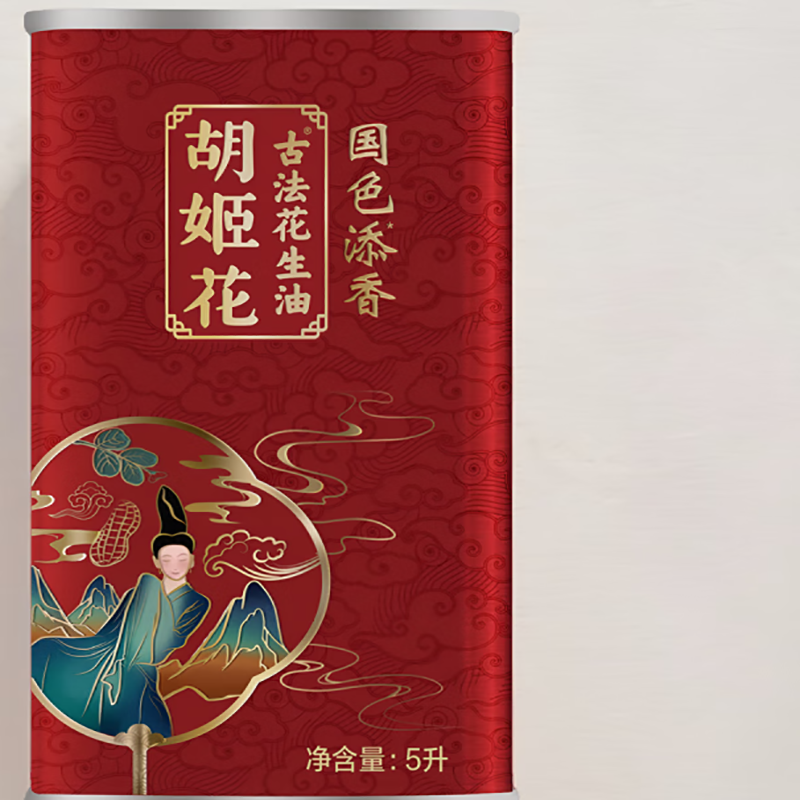 胡姬花 花生油(铁罐装)5L高清大图