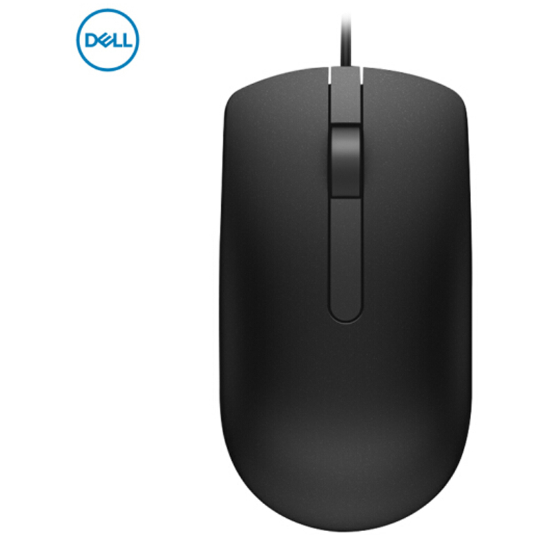 戴尔（DELL）MS116 USB有线鼠标 办公鼠标 黑色