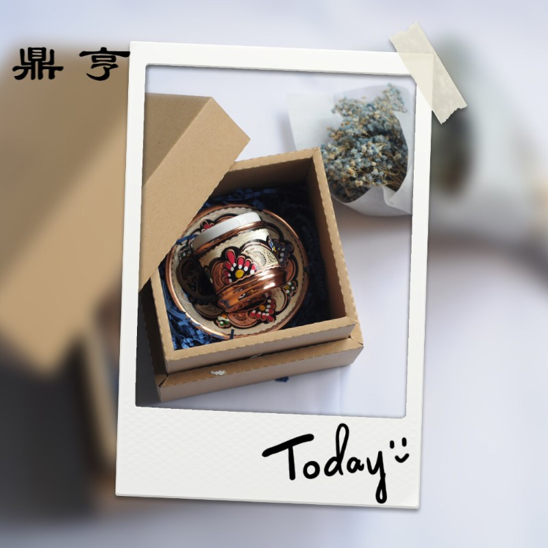 鼎亨欧式小土耳其彩绘espresso手工咖啡杯茶杯套装