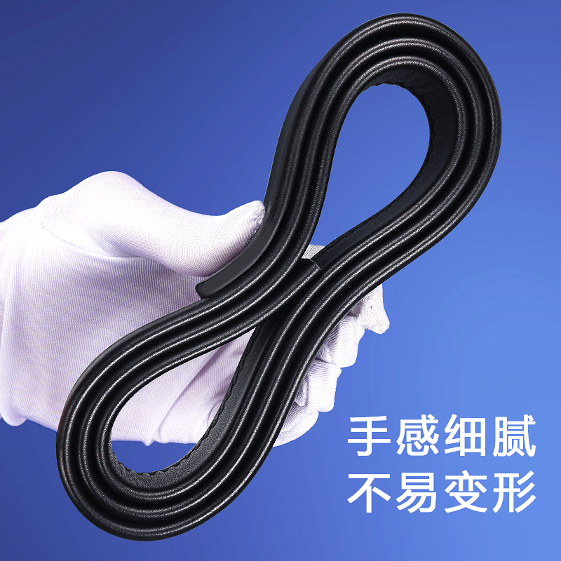 啄木鸟皮带不带头无头真皮腰带男士自动扣商务纯牛皮带男款皮纯皮高清大图