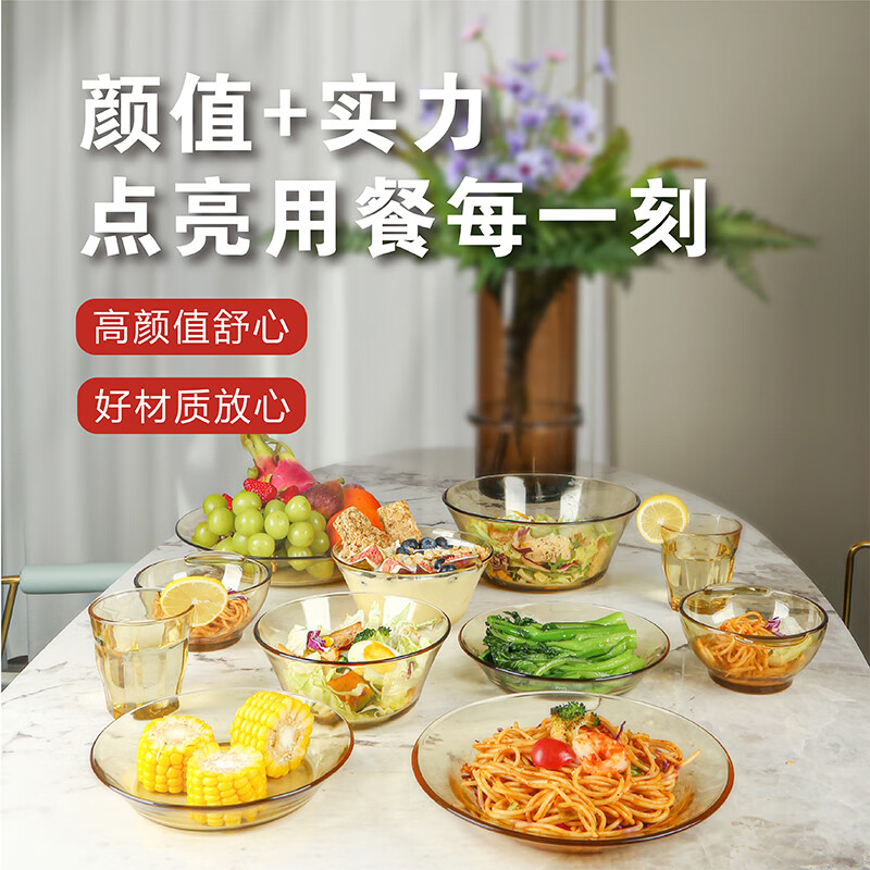 康宁(VISIONS)pyrex 百丽Shiny晶耀系列餐具--6件A组PX-SY6A/HP高清大图