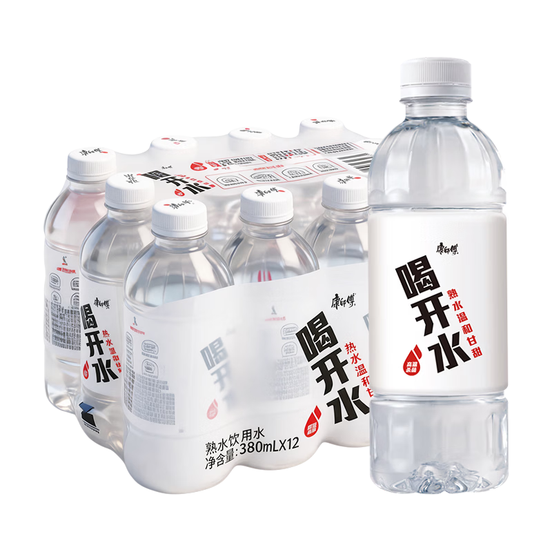 康师傅喝开水饮用水380ml*12瓶