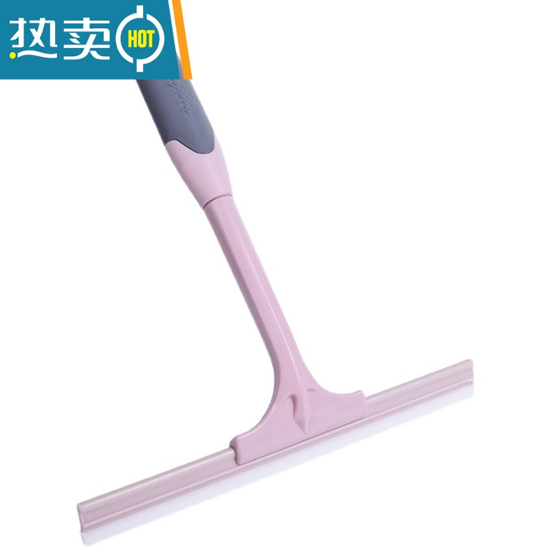 敬平擦玻璃家用清洁工具玻璃刷擦窗器刮水器玻璃刷刮子工具刮刀 可拆卸杏色3个送挂钩擦玻璃器