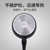 Jeetee吉特不粘少烟麦饭石奶锅不粘锅婴儿辅食锅煮粥泡面锅家用汤锅具18cm电磁炉燃气灶通用QMNG001-18G带盖