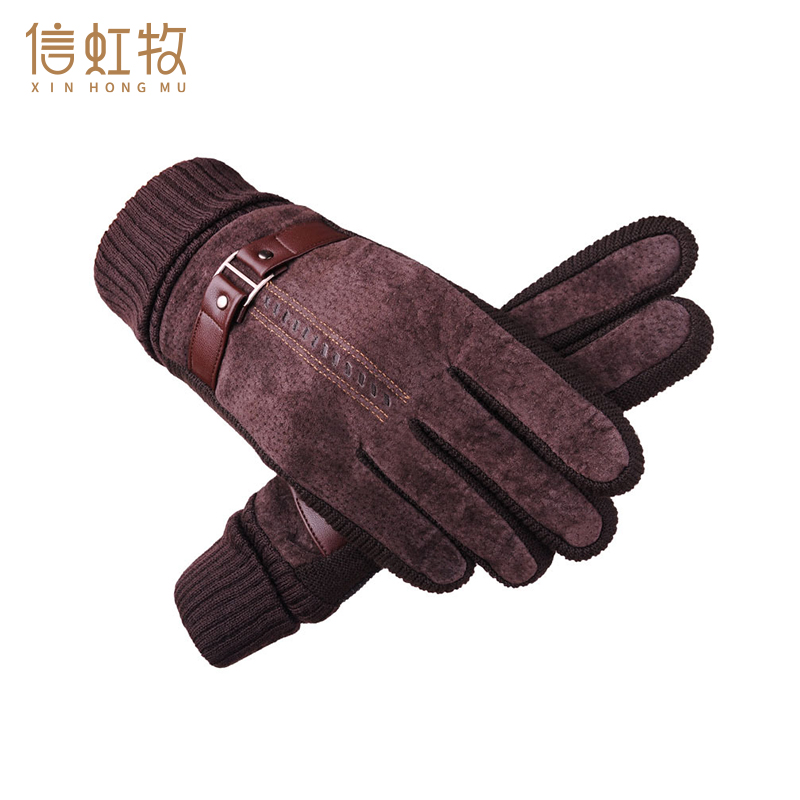 信虹牧 猪皮保暖手套 均码 双