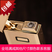 虎牌充气打火机金属防风超薄个性创意触摸点火精品打火机刻字男女