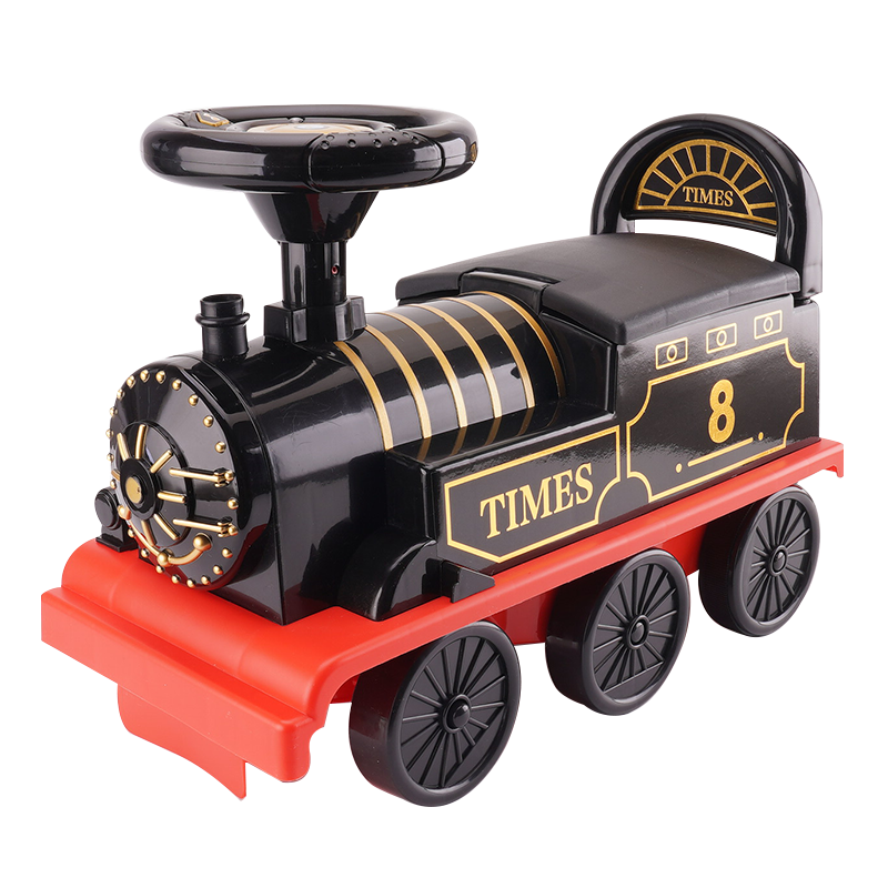 电动小火车轨道可坐人儿童玩具汽车火车头男孩13岁坐人电动款车厢