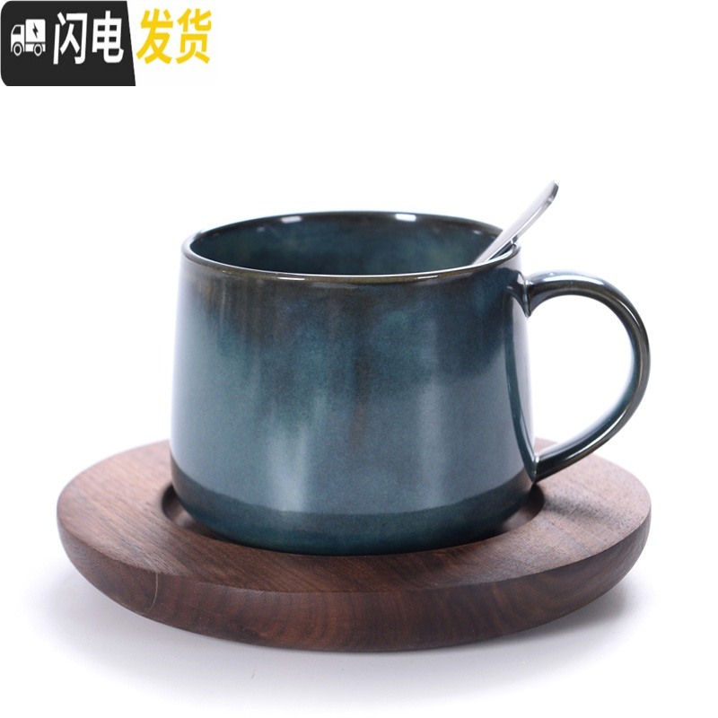 三维工匠北欧风格马克水杯子 简约ins欧式咖啡杯套装小创意情侣杯茶具马克杯