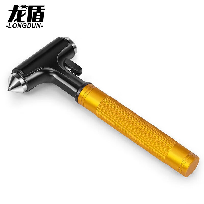 龙盾安全锤车载逃生救生锤多功能车用破窗安全锤破窗神器 土豪金