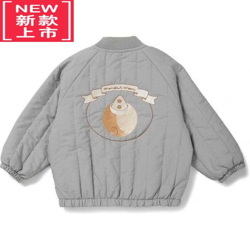 可莉允22秋冬新定制丹麦飞行服棉衣外套男女童儿童宝宝夹克棉服棒球服图片