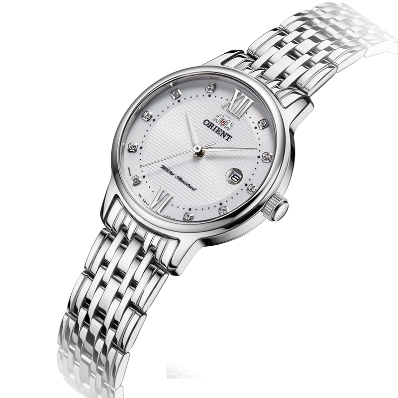 东方双狮orient女表优雅石英手表女士时尚防水手表镶钻商务休闲小盘