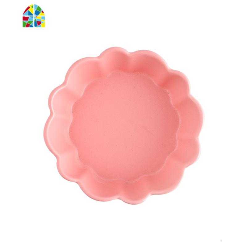 北欧创意花边碗哑光陶瓷水果沙拉碗小吃碗早餐甜品燕麦碗烘焙烤碗 FENGHOU 花边碗6寸-墨绿高清大图