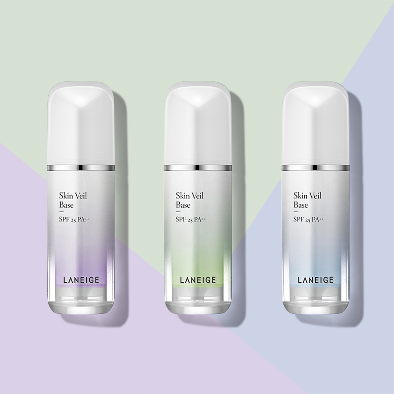 兰芝(LANEIGE)补水保湿隔离水凝臻白净透水乳护肤品系列 2018新版雪纱丝柔紫隔离霜40#