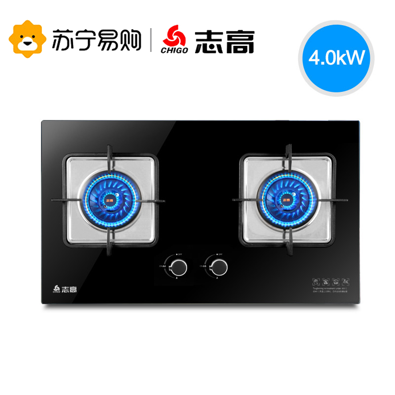 志高(CHIGO)H029 燃气灶 煤气双灶台嵌入式家用灶具(天然气)