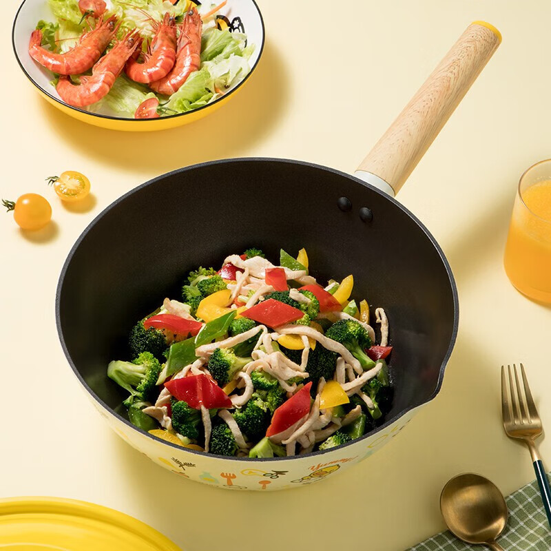 炊大皇(COOKER KING)CG32XHY 炒锅 B.Duck小黄鸭 炒锅 不粘锅 少油烟 32cm高清大图