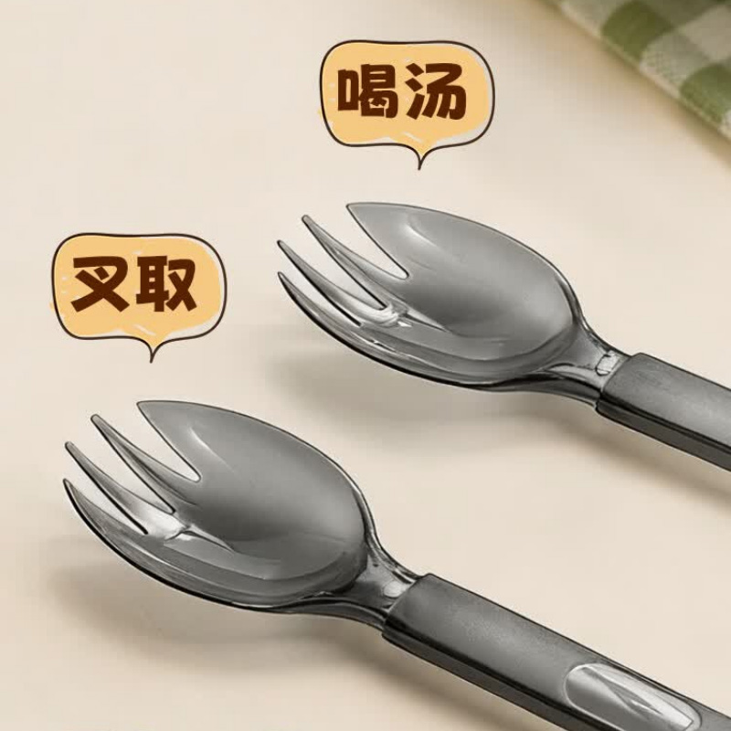 MAXCOOK美厨叉勺50只装美式一次性独立包装MCPJ6898高清大图