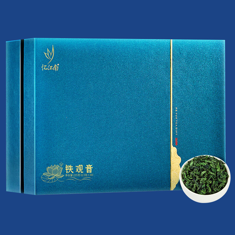 忆江南茶叶乌龙茶荷韵福建铁观音清香型一级荷韵铁观音255g