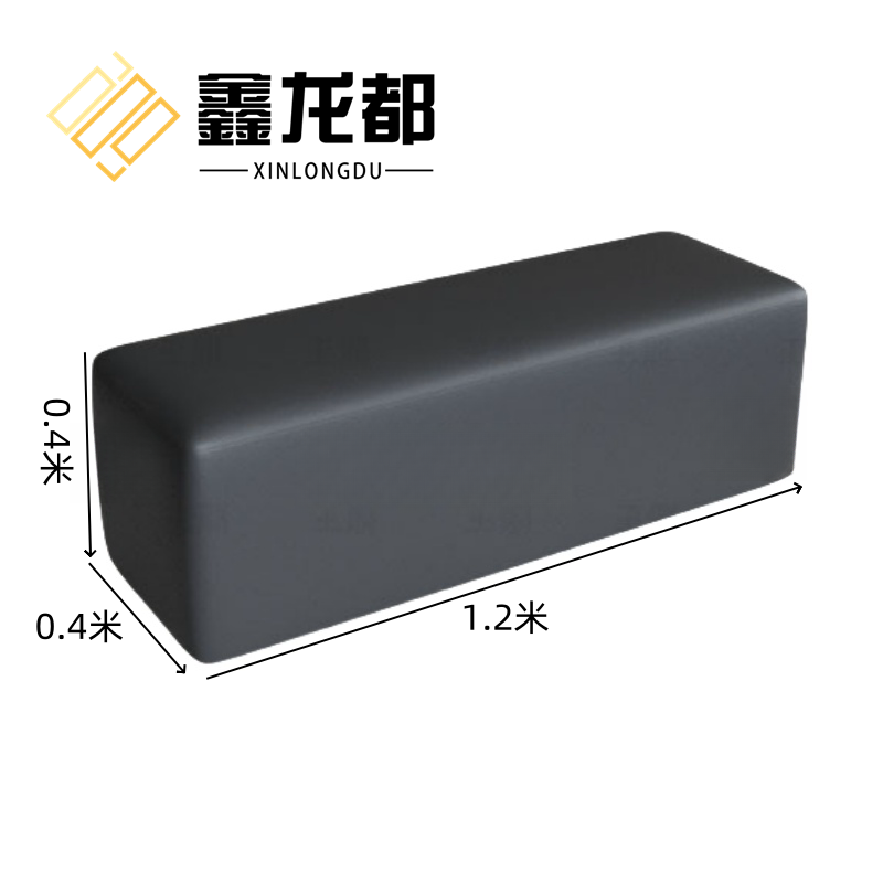 鑫龙都皮质长条凳 2米 个高清大图