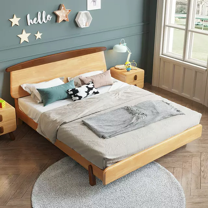 臻远 zy-smc-60 现代简约实木床儿童床 1.5米儿童床