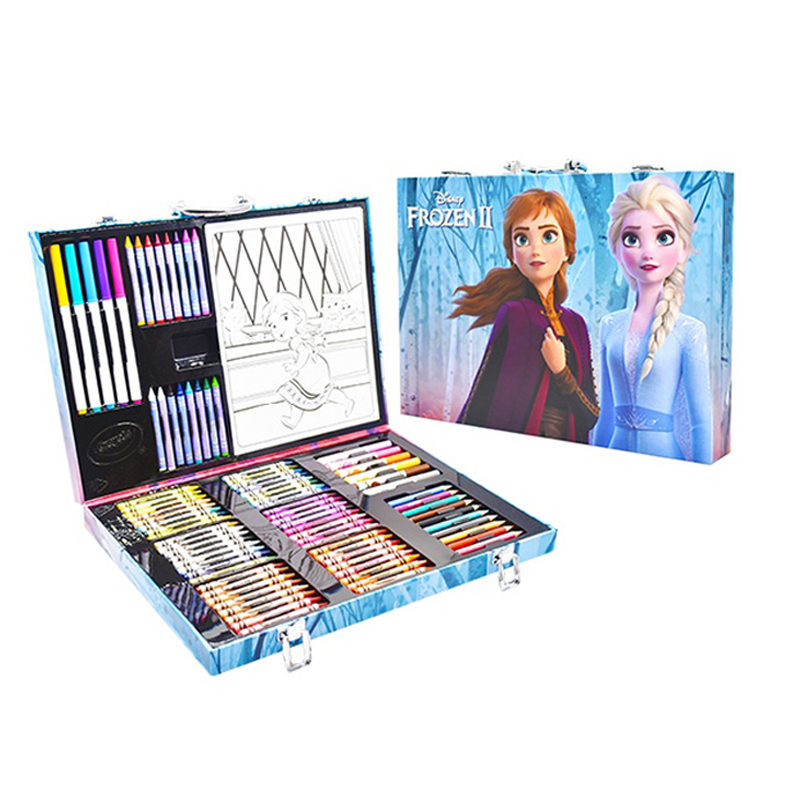 绘儿乐Crayola冰雪奇缘绘画彩笔礼盒 蜡笔铅笔水彩笔工具箱儿童绘画套装 小艺术家绘画套装04-0594
