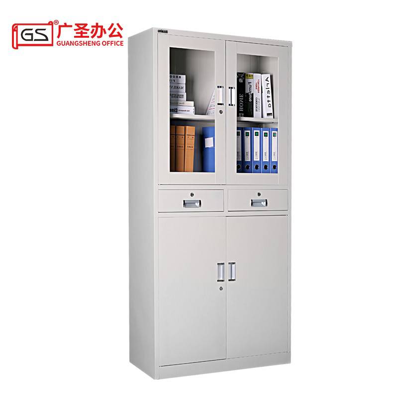 GS广圣 文件柜中二斗柜铁皮柜资料柜 WG01011 个高清大图
