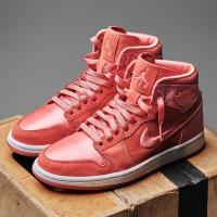 AIR Jordan 1 GS 美国直邮正品 AJ1淡雅绸缎运动鞋休闲高帮篮球鞋女鞋AO1847-345