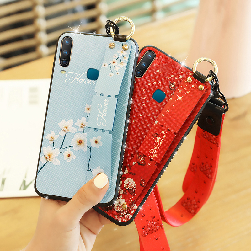 火豹vivoY3手机壳vivo Y3防摔软硅胶保护套V1901女款外壳V1901T潮钻