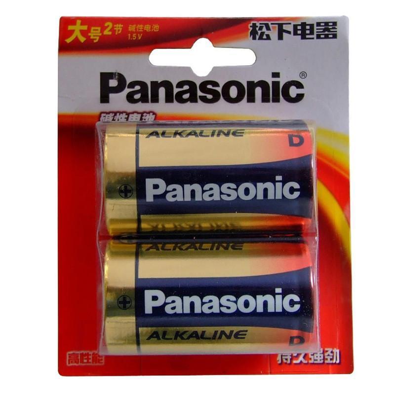 松下(Panasonic)1号大号D型碱性电池 1.5V 2粒 LR20BCH/2B 适用于煤气灶/热水器用