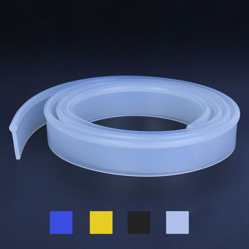 谋福 硅胶刮条擦玻璃 清洁刮水条(宽2cm*厚2mm*105cm蓝)高清大图