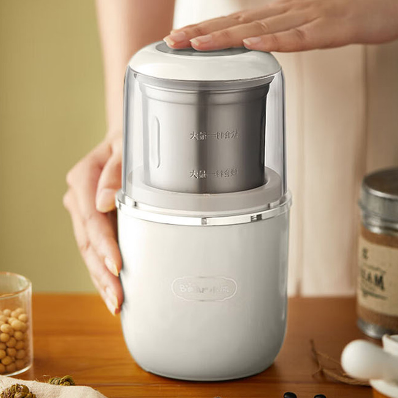 小熊磨豆机350ml立体精钢刀片双盖密封降噪MDJ-D02H1高清大图