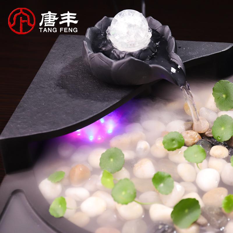 家柏饰(CORATED)乌金石茶盘套装家用客厅全自动茶具泡茶功夫茶杯茶道茶台茶海高清大图