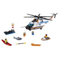 乐高(LEGO)城市系列 重型救援直升机 60166 6-12岁 积木玩具塑料 415颗粒
