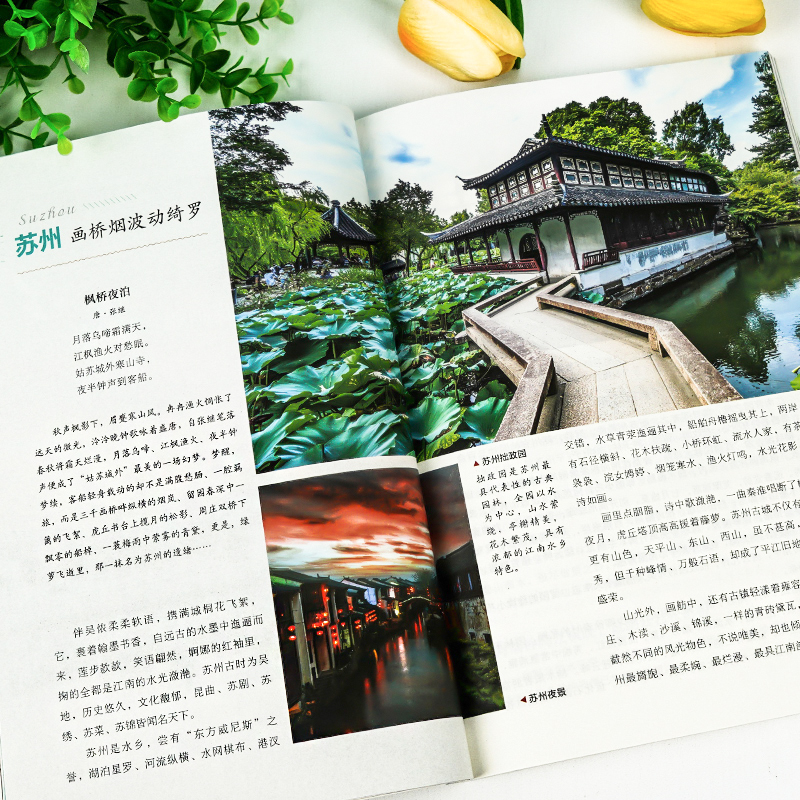 [正版]全2册 图说天下国家地理美的季节去美的地方+跟着诗词去旅行 古诗词科普中国旅游攻略中国地理百科游记类书籍旅游高清大图