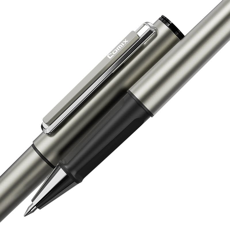 齐心 V07 远见商务签字笔 子弹头 0.7mm 黑 12支装图片