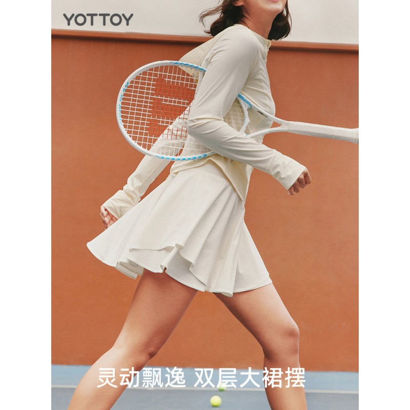 yottoy网球裙日初白、深海蓝高清大图