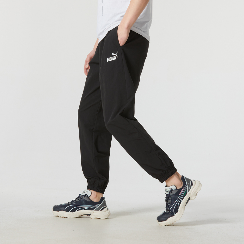 彪马(PUMA)男裤新款运动裤户外时尚跑步健身舒适透气休闲梭织长裤685578-01 ZP
