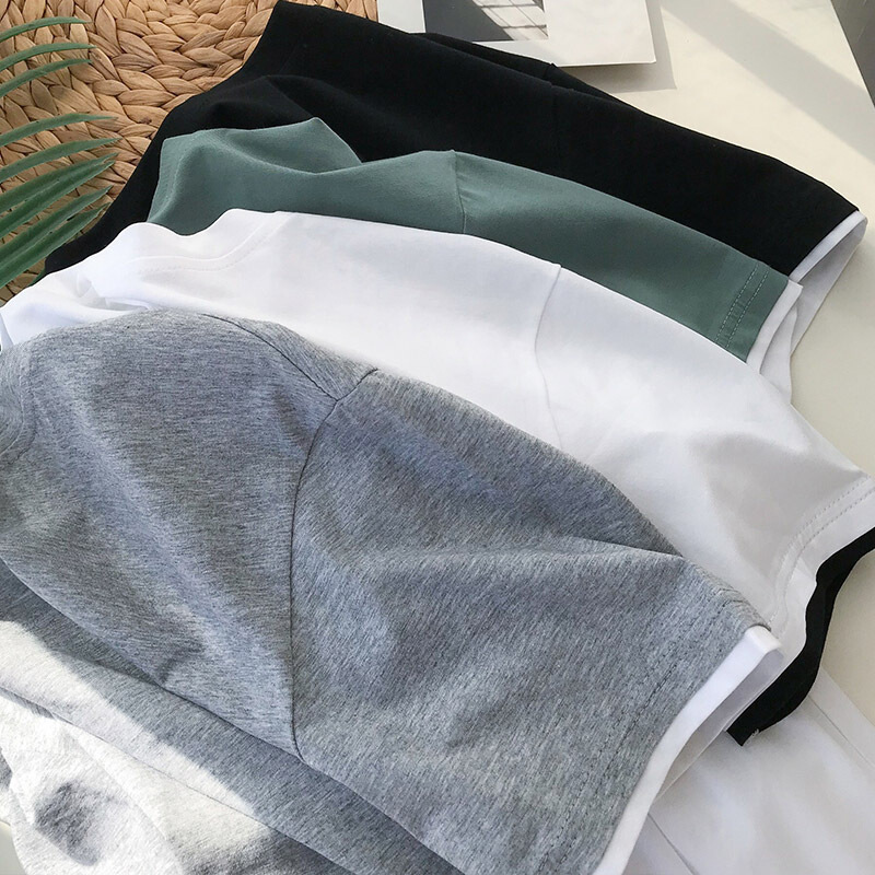 2018夏季新款短袖宽松恤衣服男士加肥大码圆领体恤韩版潮流男装