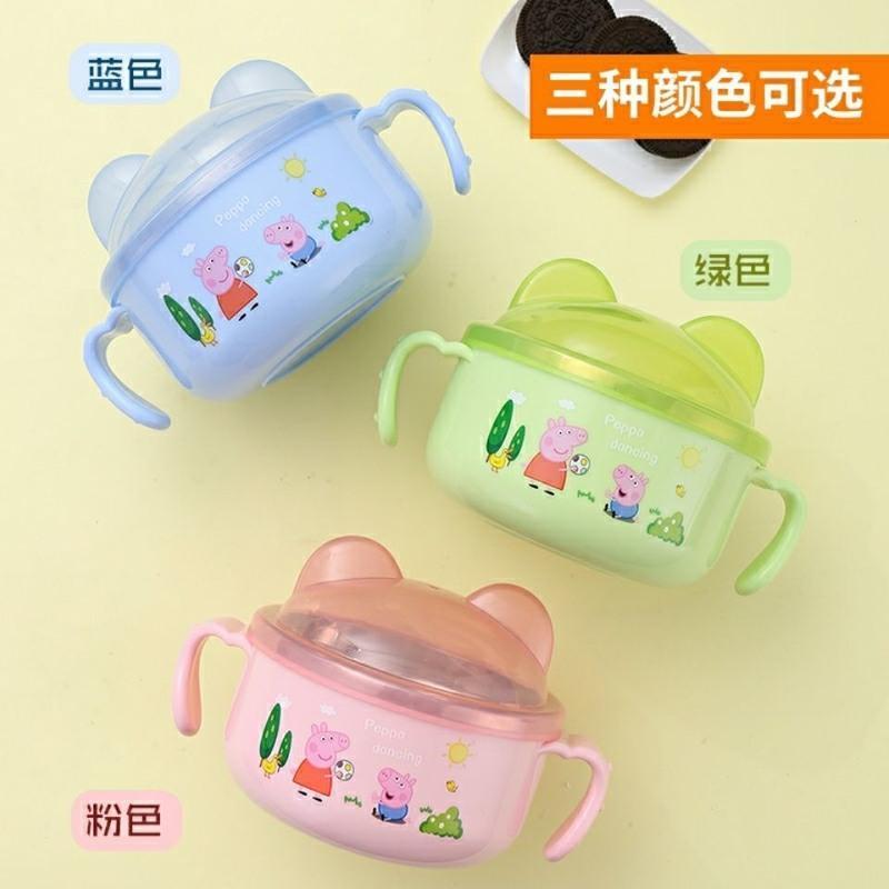 随机发货(不予备注) 304儿童卡通杯 304不锈钢卡通碗卡通杯叉子汤勺全套防烫不锈钢儿童训练辅食餐具